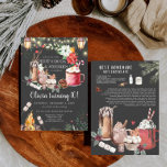 Winter Bonfire Birthday | Hot Chocolate & S'mores<br><div class="desc">A rustic winter holiday bonfire & s'mores birthday party. Backyard camping themed invitation design that will be the perfect touch for a winter birthday party. Gather the friends and family for some winter fun around the warm fireside and celebrate a super sweet moment in life... a birthday, graduation, retirement, engagement,...</div>