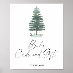 Winter BOOKS CARDS AND GIFTS  Poster