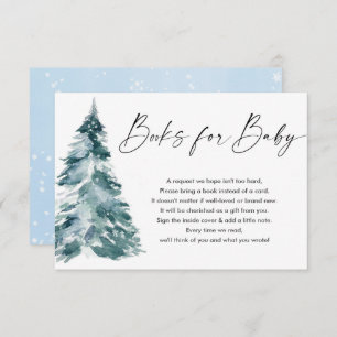 Winter books for baby blue gold boy book request e enclosure card