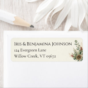 Winter Botanica Pinecone / Elegant Watercolor