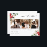 Winter Botanical Floral Photo Postcard<br><div class="desc">Elegant Winter Watercolor Botanical Floral,  Wedding Photo Save The Date Card Postcard.</div>