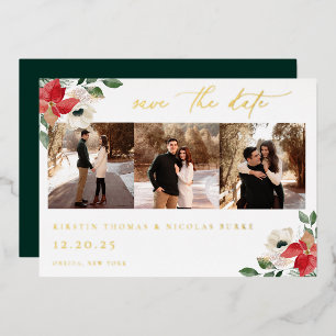 Winter Botanical Floral Photo Save The Date