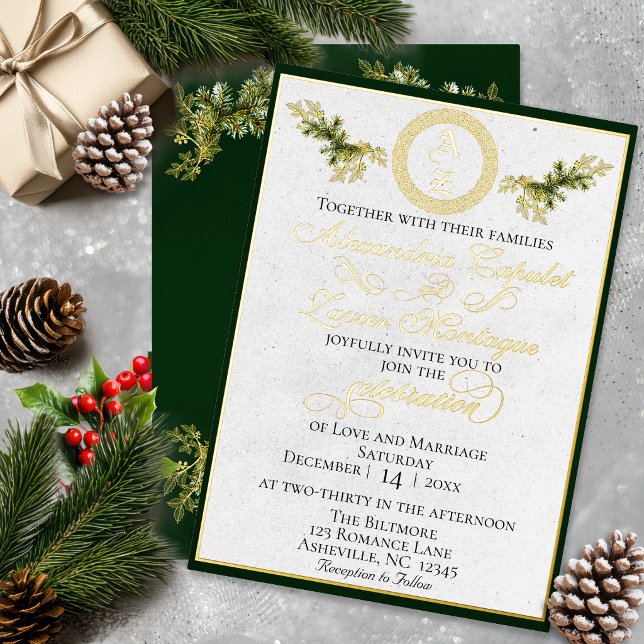 Winter Botanical Monogram - Emerald (Creator Uploaded)
