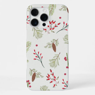 Winter Botanical Pine & Berry' iPhone Case