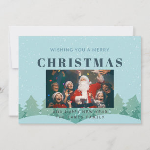 Winter Botanicals Elegant 1 photo Christmas Holida Holiday Card