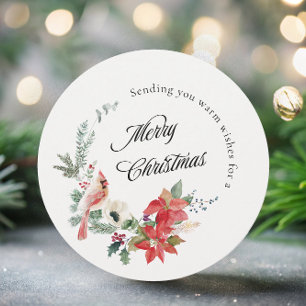 Winter Botanicals Merry Christmas Holiday Card