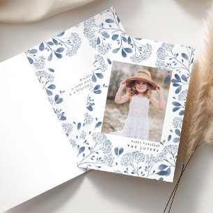 Winter Bouquet   Folded Hanukkah Photo Card