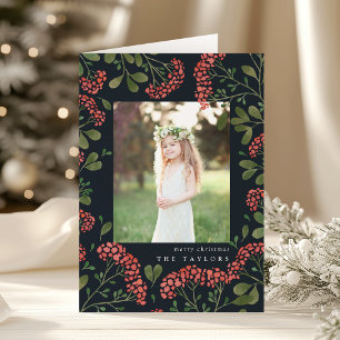 Winter Bouquet Folded Holiday Card