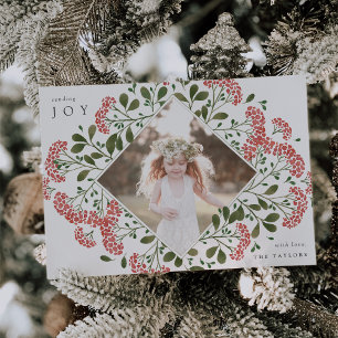 Winter Bouquet   Holiday Photo Card