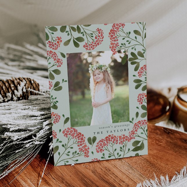 Winter Bouquet | Holiday Photo Card (Creator Uploaded)