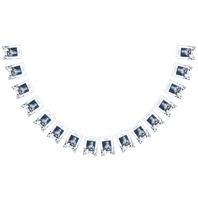 Winter Boy Onederland Birthday Monthly Photo Bunting (All)