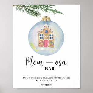 Winter branch - mum-osa bar  poster