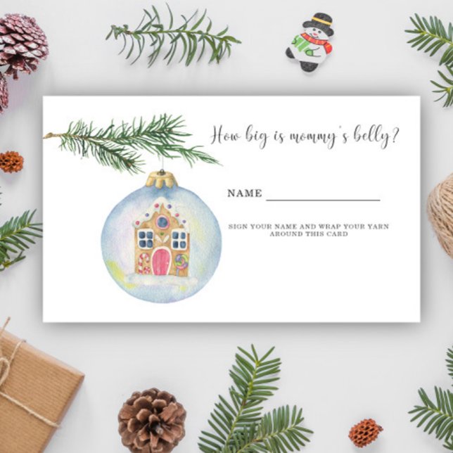 Winter branch with toy How big is mummy's belly   Enclosure Card (Creator Uploaded)