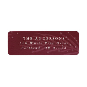 Winter Branches Holiday Return Address Labels