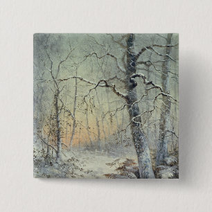 Winter Breakfast 15 Cm Square Badge