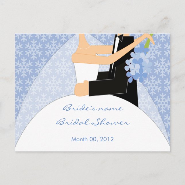 Winter Bridal Shower Advice Cards (Front)
