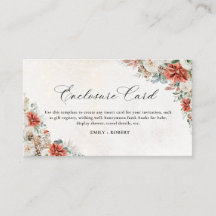 Winter Bridal Shower Enclosure Card