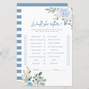 Winter Bridal Shower Games