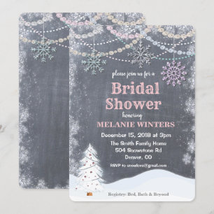Winter Bridal Shower Invitation Invitation