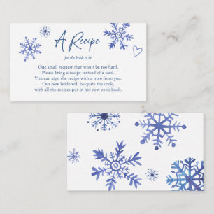 Winter bridal shower recipe card request