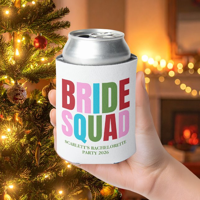 Winter Bride Squad Bachelorette Party Can Cooler (Creator Uploaded)