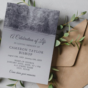 Winter Bridge Celebration of Life Invitation