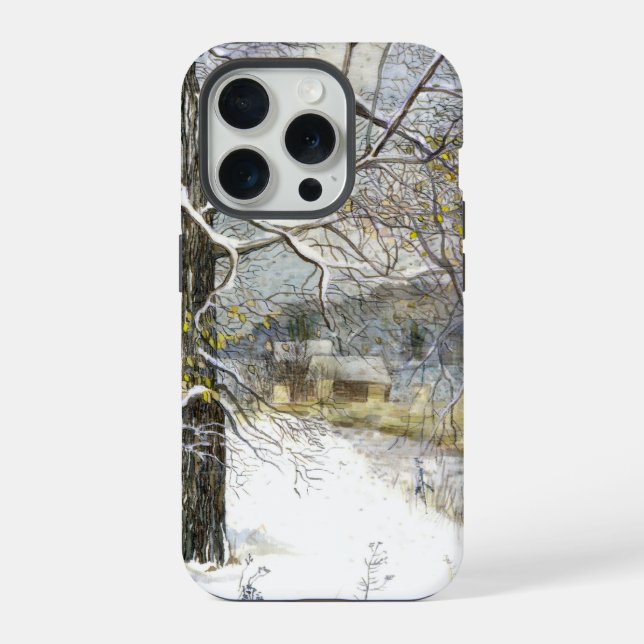 winter bridge iPhone case (Back)
