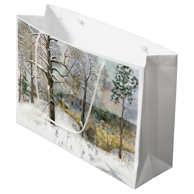 winter bridge large gift bag (Front Angled)
