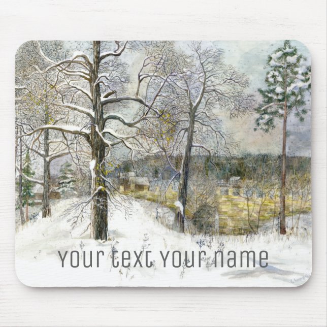 winter bridge mouse mat (Front)