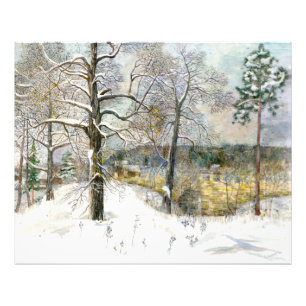 winter bridge photo print