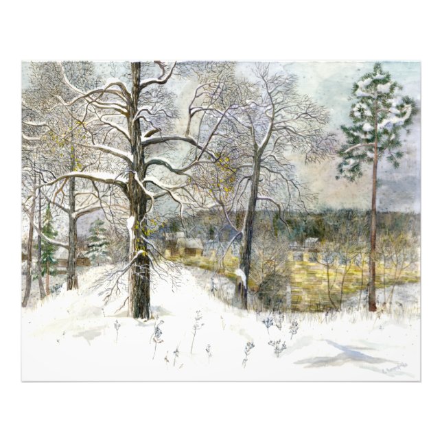 winter bridge photo print (Front)