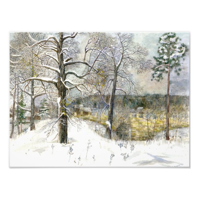 winter bridge photo print (Front)