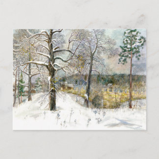 winter bridge postcard