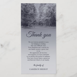 Winter Bridge Sympathy Thank You