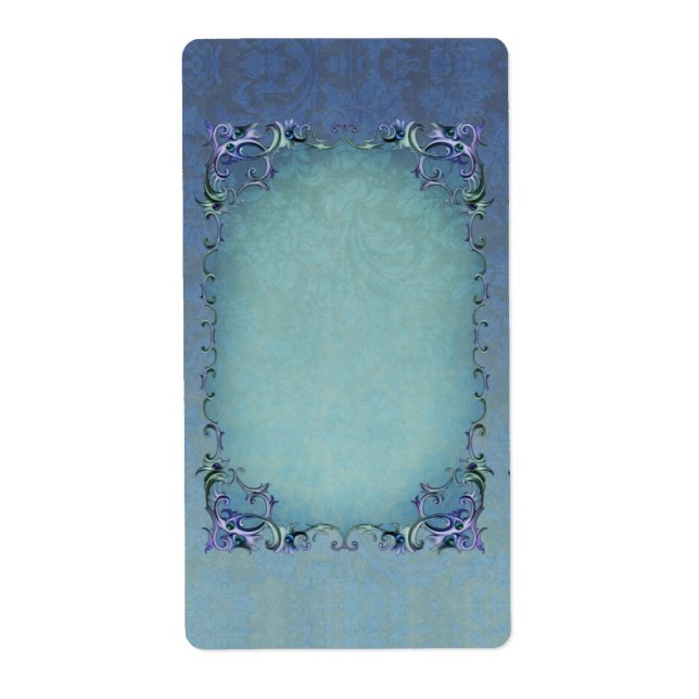 Winter Brocade Apothecary Label (Front)