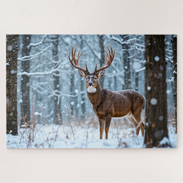 Winter Buck Puzzle (Horizontal)