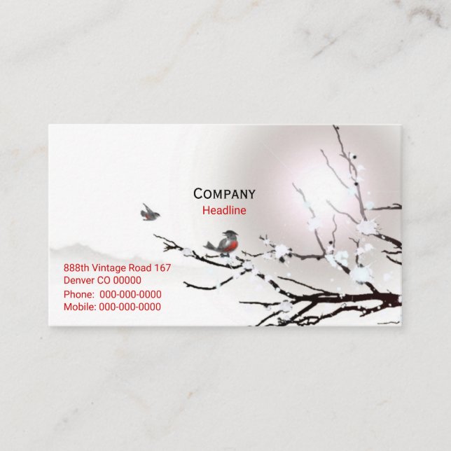 Winter Business Card (Front)
