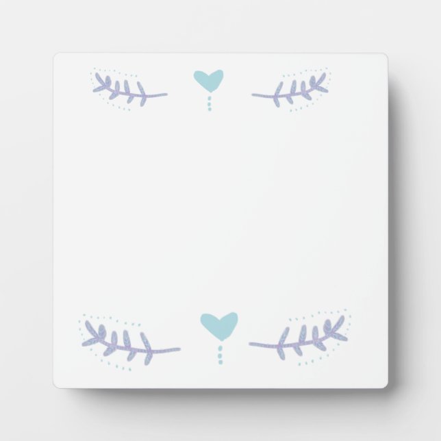 Winter butterfly Poster Plaque (Front)