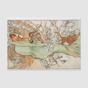 Winter by Alphonse Mucha Tissue Paper