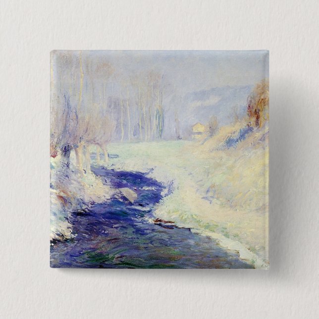 Winter (by Guy Rose) 15 Cm Square Badge (Front)