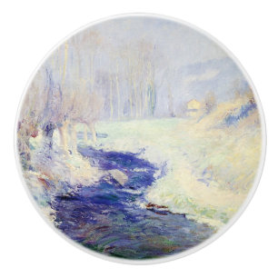 Winter (by Guy Rose) Ceramic Knob