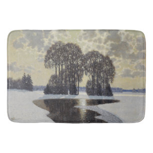 Winter (by Vilhelms Purvitis) Bath Mat