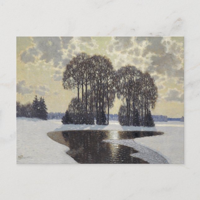 Winter (by Vilhelms Purvitis) Postcard (Front)