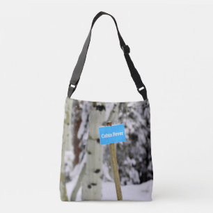 Winter Cabin Fever Holiday Season Snow Crossbody Bag