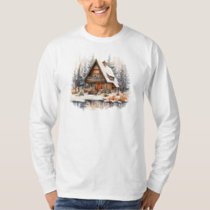 Winter Cabin Long Sleeve T-Shirt