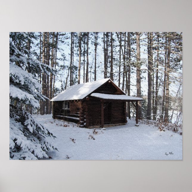 Winter Cabin Poster (Front)