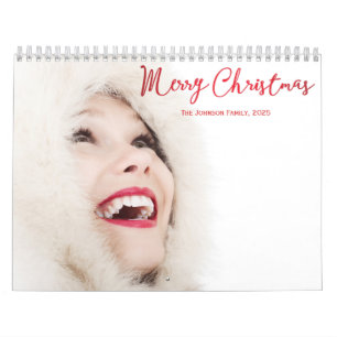 Winter Calendar Christmas Greetings 2025