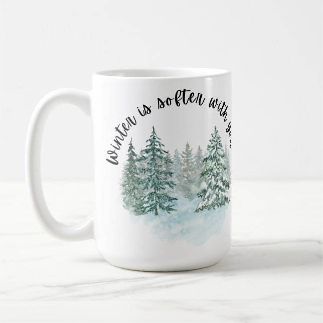 Winter Calm Mug — Cold Days by Magy Soulhart (Left)