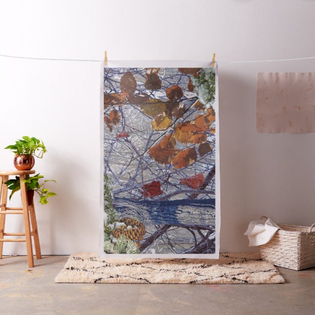 Winter Camo Camouflage Painting Customisable Fabric (In Situ)