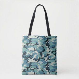 Winter Camo Pattern Tote Bag